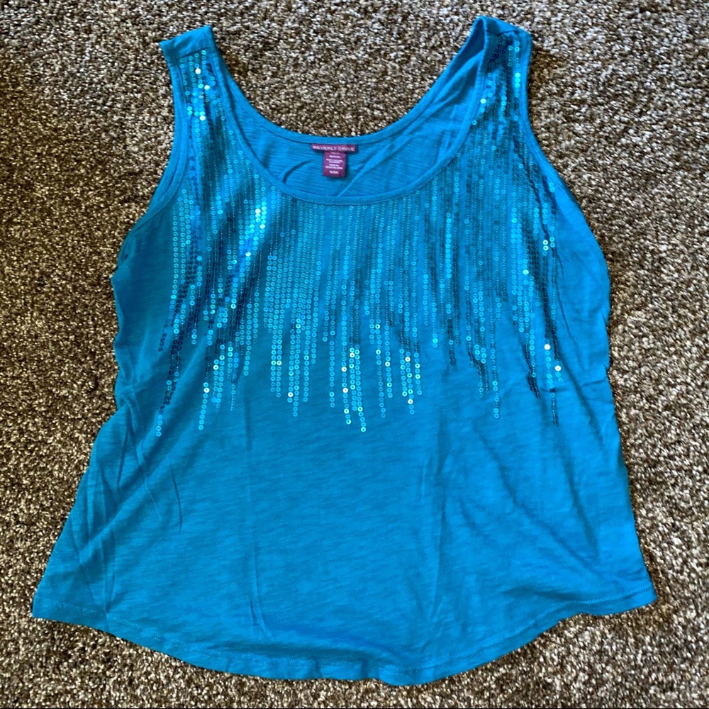 Sequin tank top